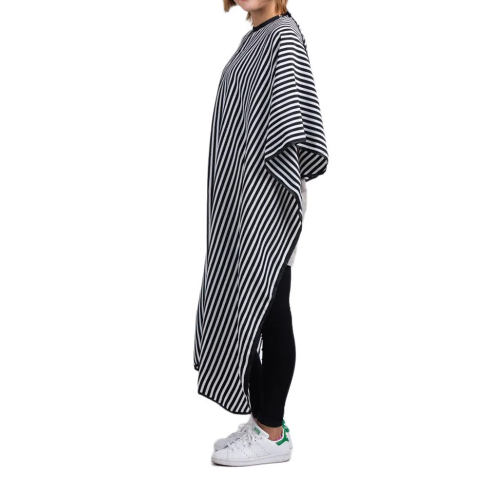 Модная полосатая салонная ткань для стрижки волос Парикмахерская накидка