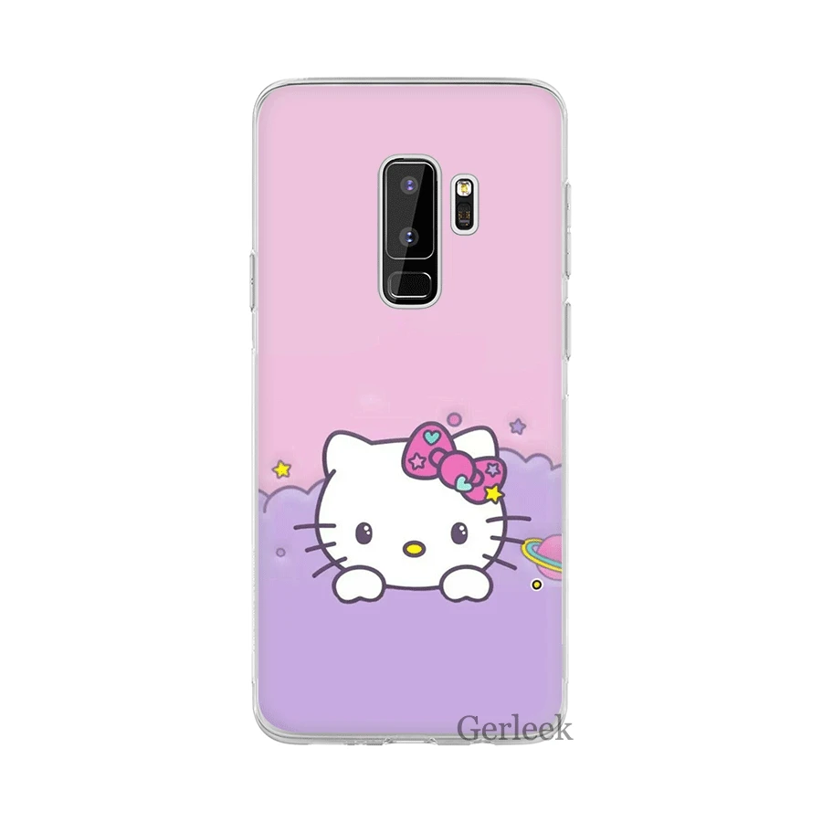 Чехол для телефона для samsung Galaxy M10 M20 M30 M40 S6 S7 край S8 S9 S10 S10e Plus Note 8 9 S3 S4 S5 чехол хорошего симпатичный рисунок «Hello Kitty»