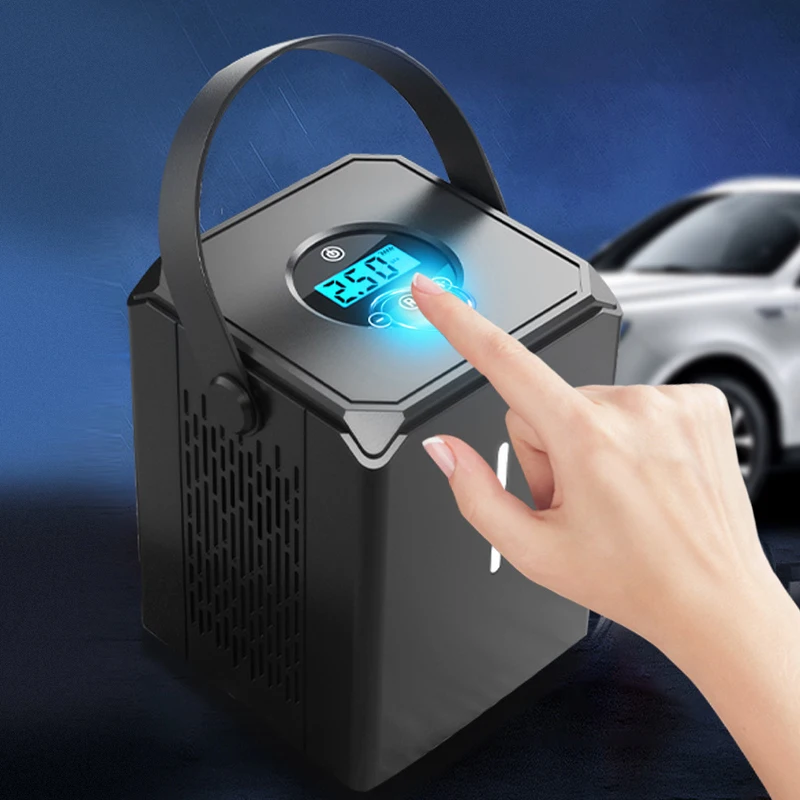 Comprar Bomba De Compresor De Aire Para Coche Recargable, Inflador De Neumáticos De Coche Inalámbrico, Mango De 150 PSI, 12V, Portátil, 6000mAh, Para Bicicletas Y Motocicletas