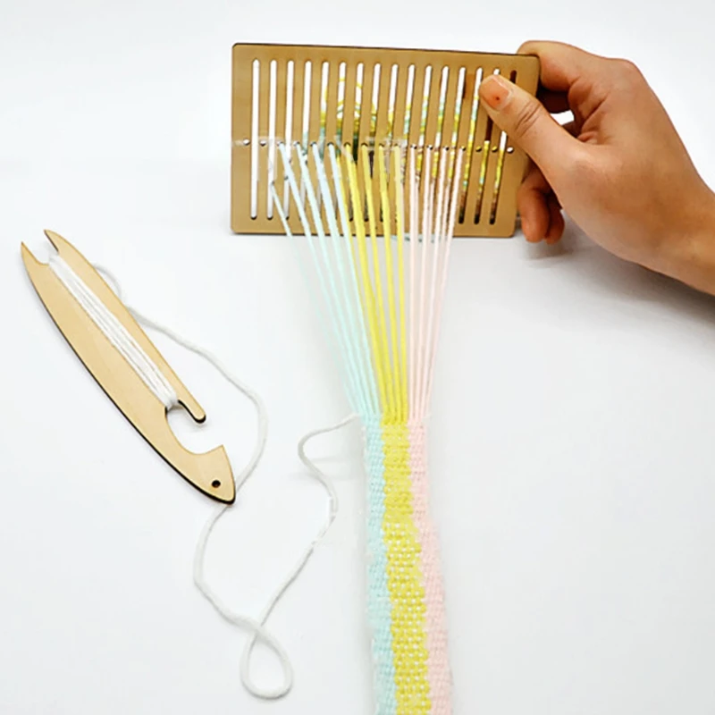 Набор ткацких жемчужин из дерева 1 набор многофункциональный Тканый гобелен для