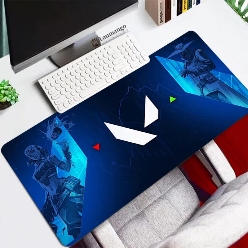 

Anime Valorant Mouse pad Cool Gamer Speed Mice decoration 900x400 Rubber Large Table Mousepad Keyboards For CS GO LOL Desk Mat