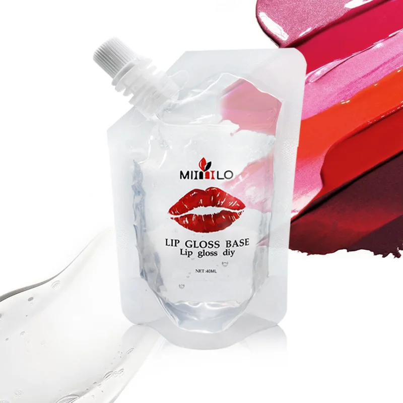 

40ml Clear Lip Gloss Base Gel Lip Glaze Material Odorless Moisturizing Versagel Lipgloss Base for DIY Lip Gloss Lipstick Vegan