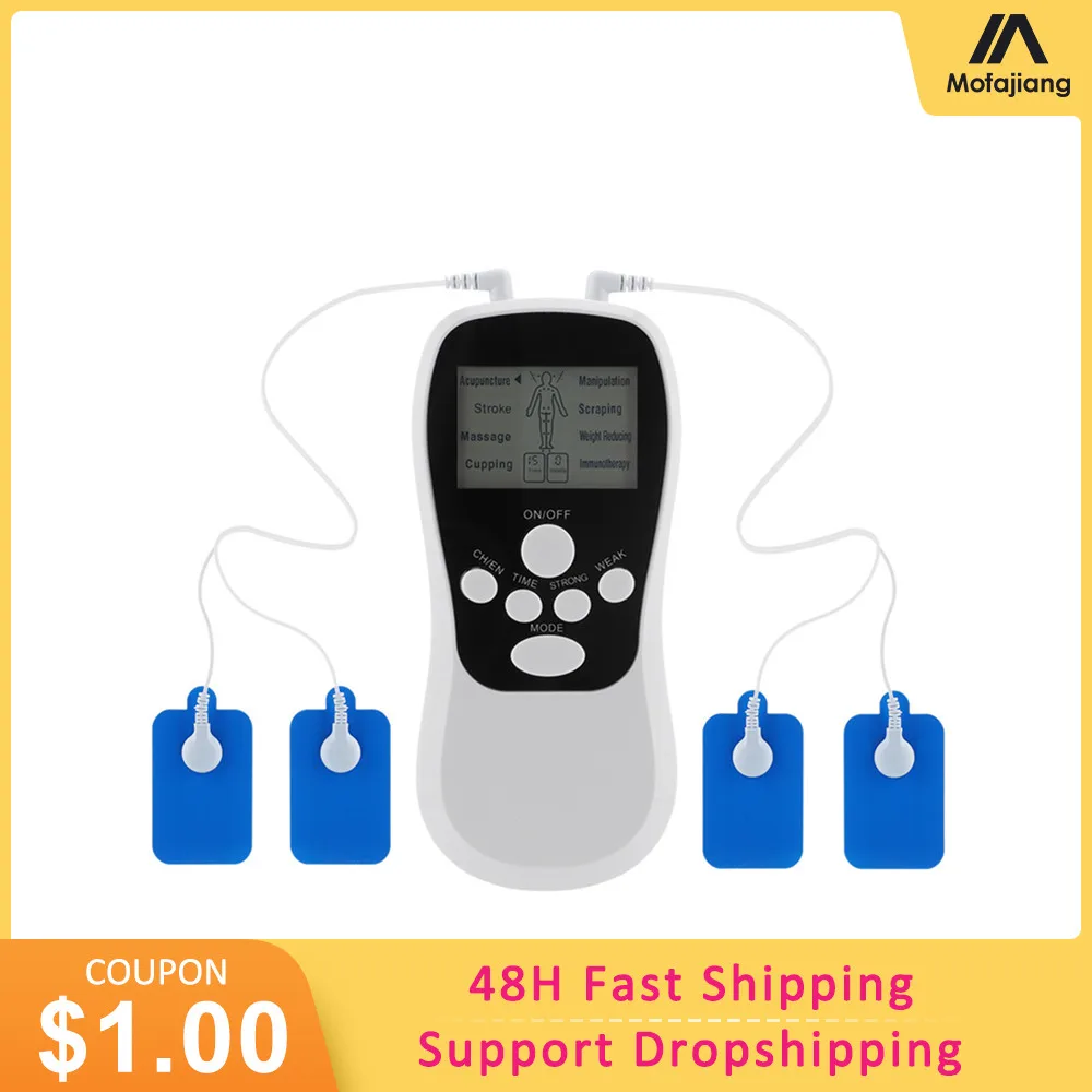 Двухканальный десятков EMS блок 15-уровневый стимулятор мышц для облегчения боли