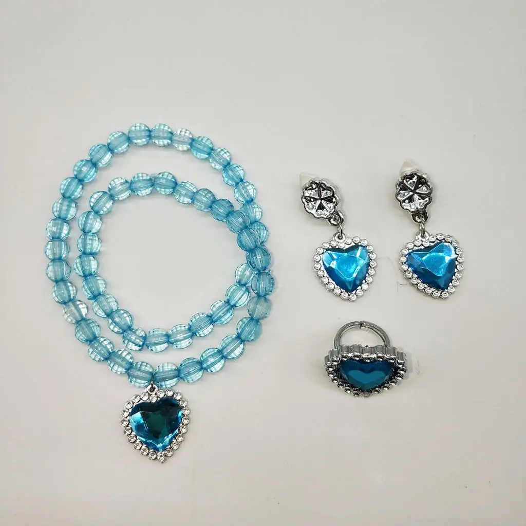 Синий желтый принцесса одеваются аксессуары подарочный набор для Belle Crown Sceptre