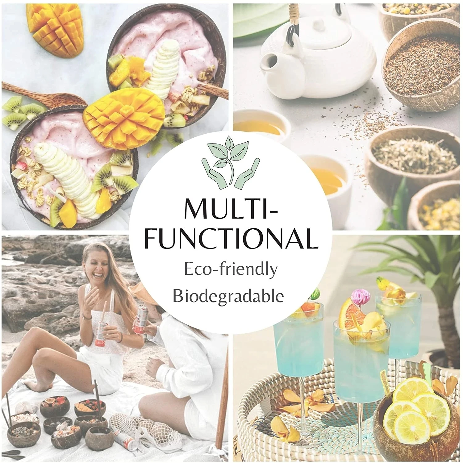 1 шт. Набор Натуральных Косметических ложек креативные кокосовые чаши фрукты