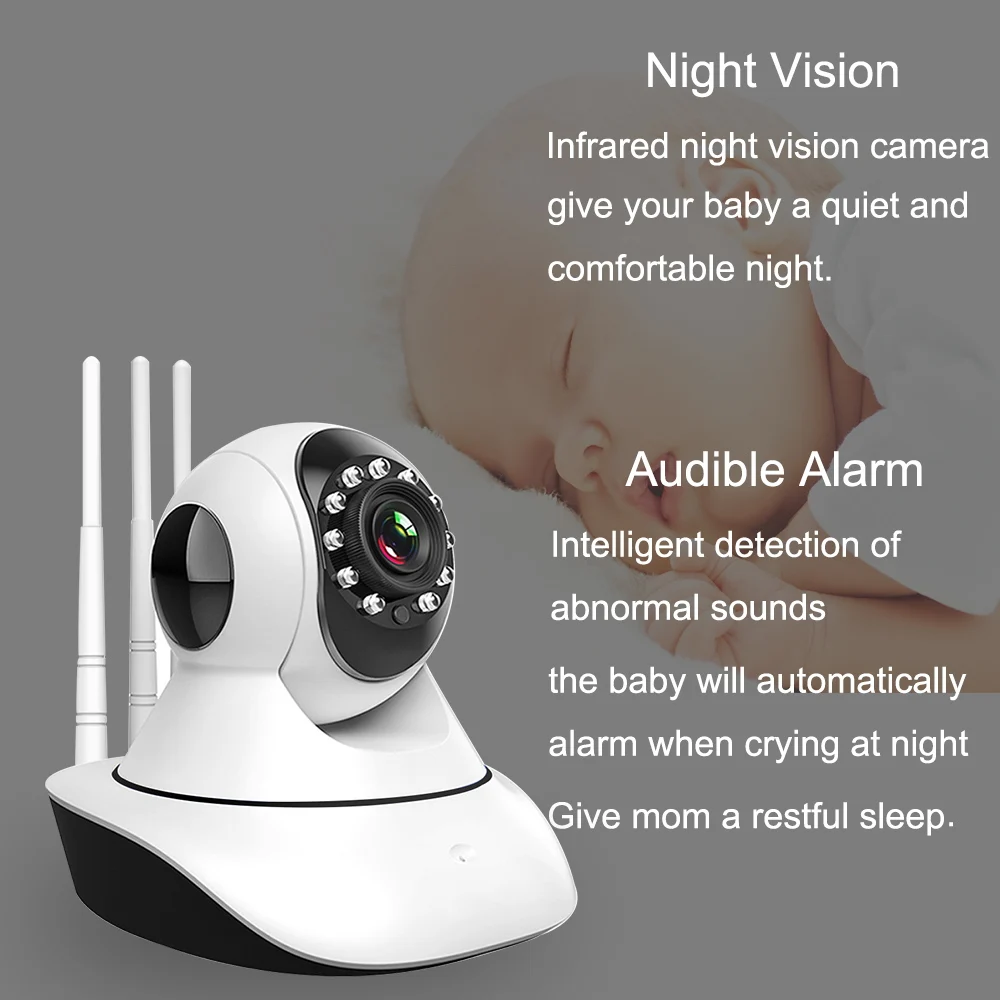 

EVKVO 1080P Wireless IP Camera WiFi 2MP Home Security Surveillance Camera CCTV Baby Kamera Smart Auto Tracking IR NIght Vision