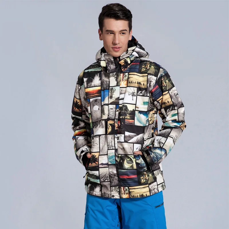 Новый Gsou снег двойной сноуборд Мужская одежда в Корейском стиле толстый теплый