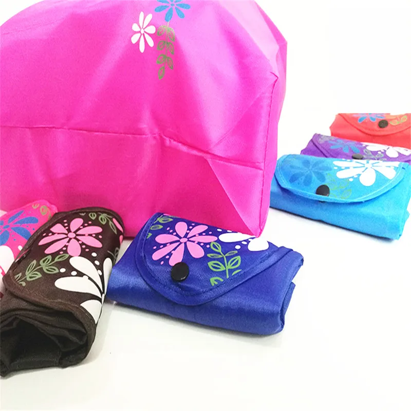 Новая женская складная хозяйственная сумка многоразовая Цветочная Большая