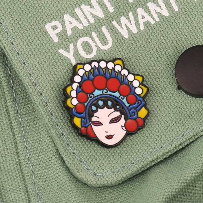 Новые булавки в китайском стиле четырехконечный нож Пекинской оперы Ma Dan брошь с