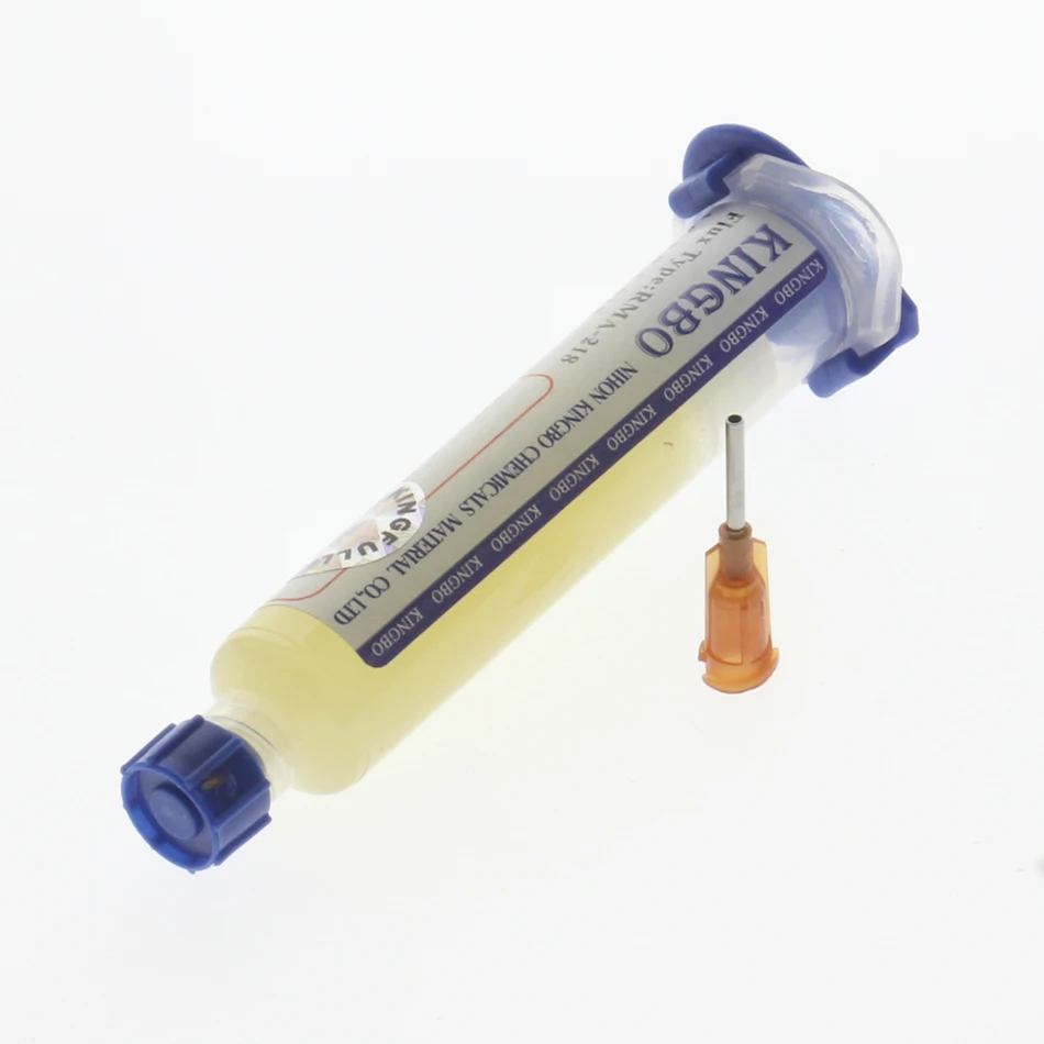 Флюс паяльной пасты KINGBO RMA 218 10CC для пайки с бесплатными иглами 2 шт./лот|Сварочные