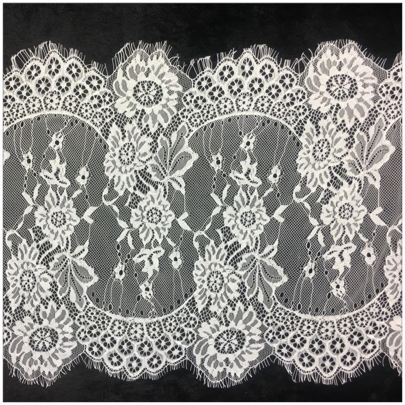 3 м/лот белые черные ресницы кружевная отделка ткань цветок ширина/34 5 см