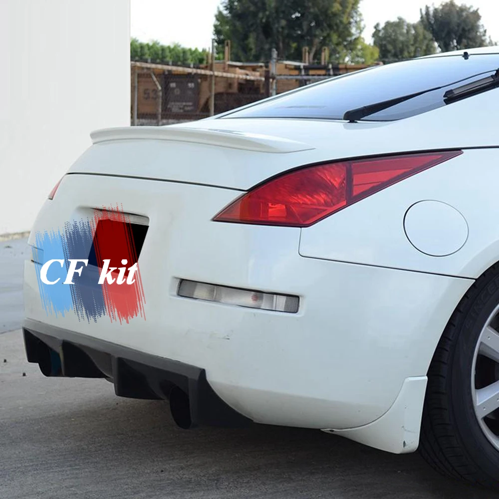 CF комплект из углеродного волокна/FRP задний диффузор спойлер для NISSAN 350Z задний багажник бампер губы сплиттер стайлинга автомобилей