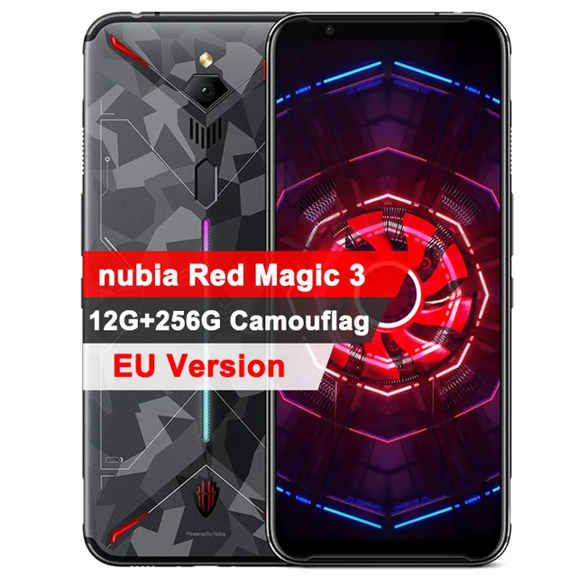 12G 256G Camouflag 6,65 дюймов глобальная версия zte nubia Red Magic 3 Смартфон Snapdragon 855 отпечаток пальца ID Быстрая Игра мобильный телефон - Цвет: 12G 256G Camouflag