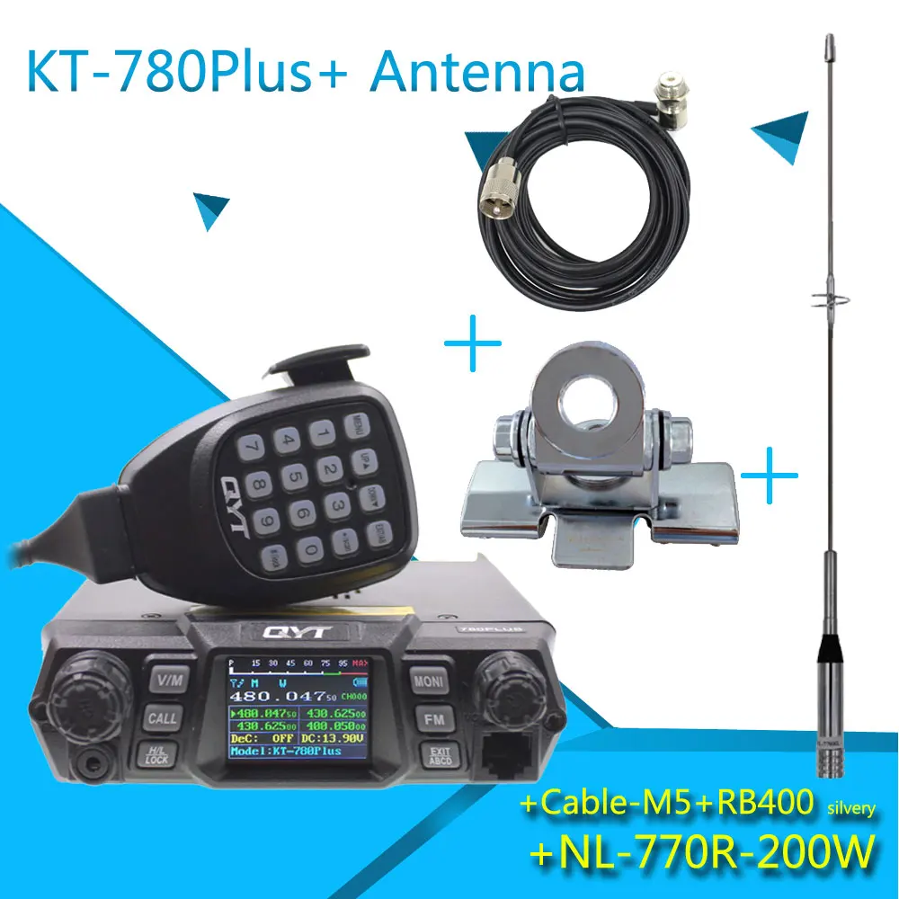 KT-780PLUS UHF400-480MHz Высокая выходная мощность 75 Вт дальние расстояния автомобиля радио QYT KT780Plus