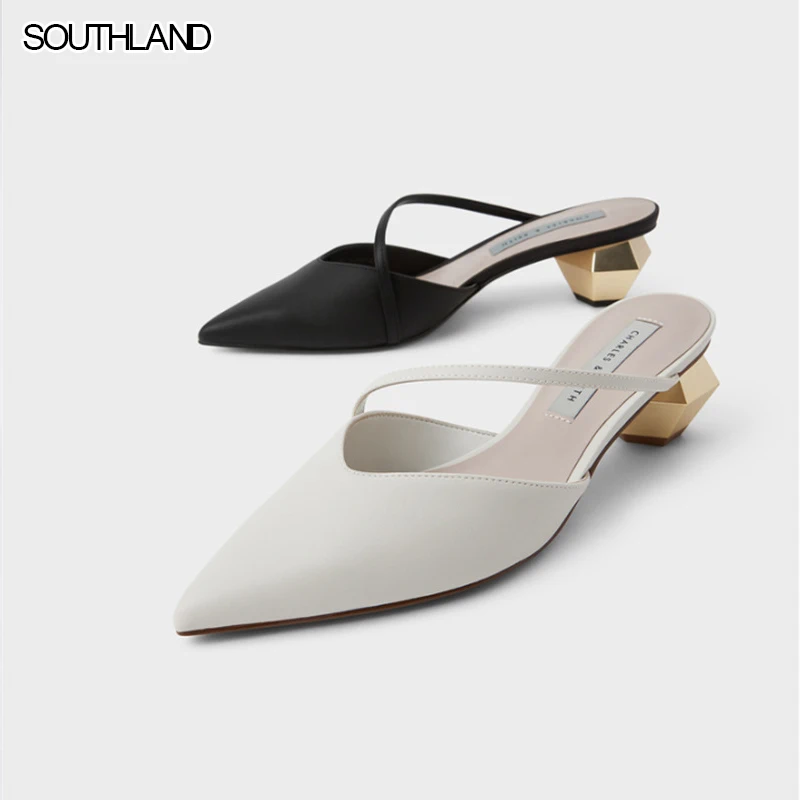 

SOUTHLAND 2021 новые летние женские сандалии на платформе; Сандалии с толстой пяткой; Специальные Сандалии на каблуке, с острым носком, с перекрест...