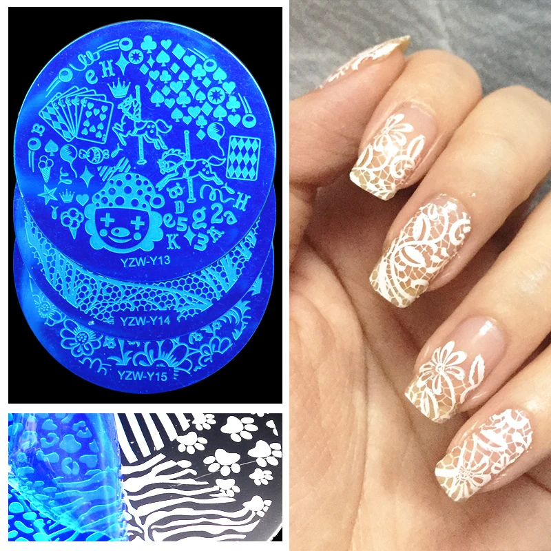 Новое поступление! YZW Y для ногтей нюдовой коллекции штамп пластины стемпинга 20