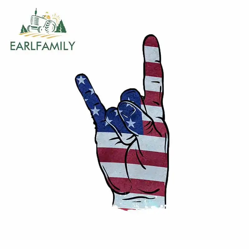 EARLFAMILY 13 см x 7 3 для рук Прохладный Рок виниловый водонепроницаемый царапинам