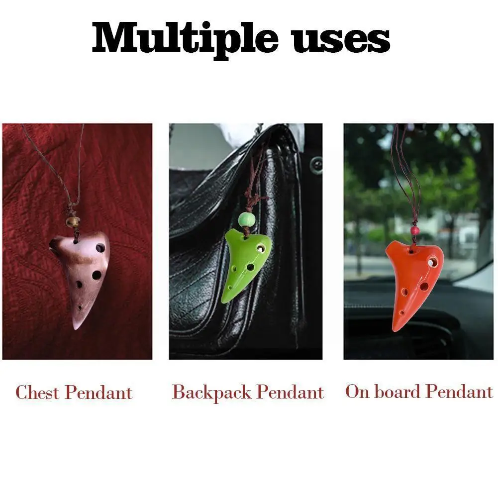 

Flute 6 Hole Soprano C Ceramic Flauta Ocarina Of Mini Flute Ocarina Kid's Toy Musical Instruments V8t0