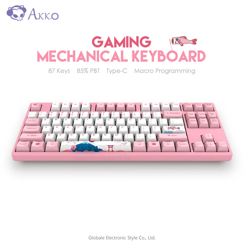 Оригинальная игровая клавиатура AKKO 3087 87 клавиш механическая 85% PBT type C USB проводная