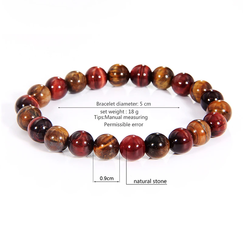 Лидер продаж Модный Красочный браслет jinzeyi с натуральным тигровым глазом и