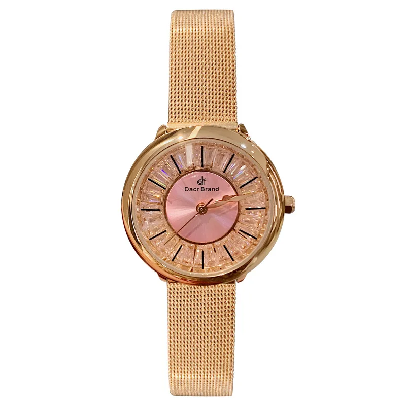 

High Quality Waterproof Crystal Women Watches Quartz Fashion Designer Top Brand Luxury Ladies Watch Wristwatch With Rhinestone
