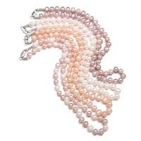 aaa grade pearl necklace fashionable temperament necklace simple to wear for lady glamorous jewelry gift length 45cm