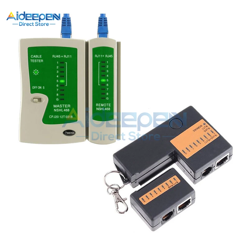 Профессиональный тестер сетевого кабеля RJ45 RJ11 RJ12 CAT5 UTP LAN кабелей детектор