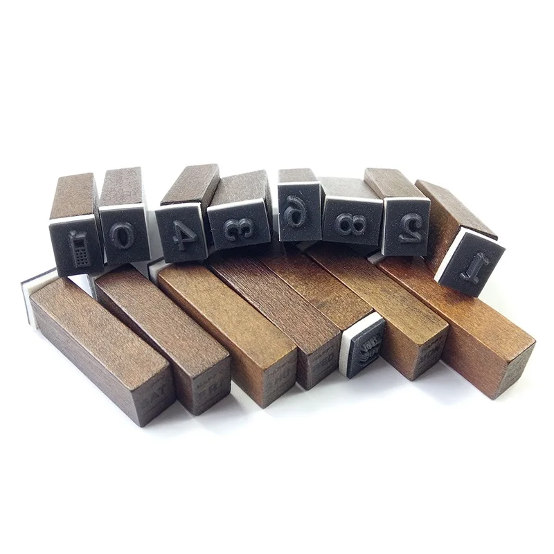 28 шт./компл. номер прогноз неделю набор деревянных штампов молочных коробка для