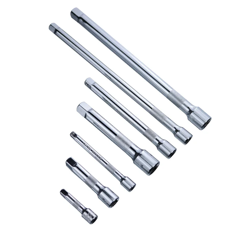 

1/4" 3/8" 1/2" Ratchet Wrench Extension rod 50-250mm Socket Lengthen Arbors