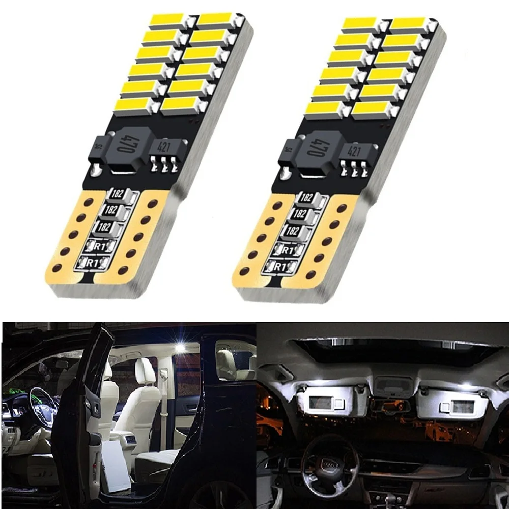 T10 4014 SMD 24 светодиодный W5W сигнализирующий фонарь просвет светильник для Nissan Qashqai