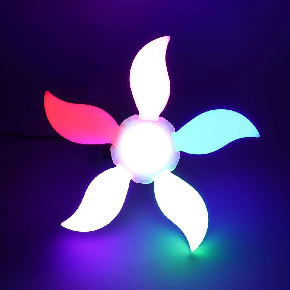 Подвесной светильник LumiParty 75 Вт 140 светодиодов для гаража 5 листьев складной
