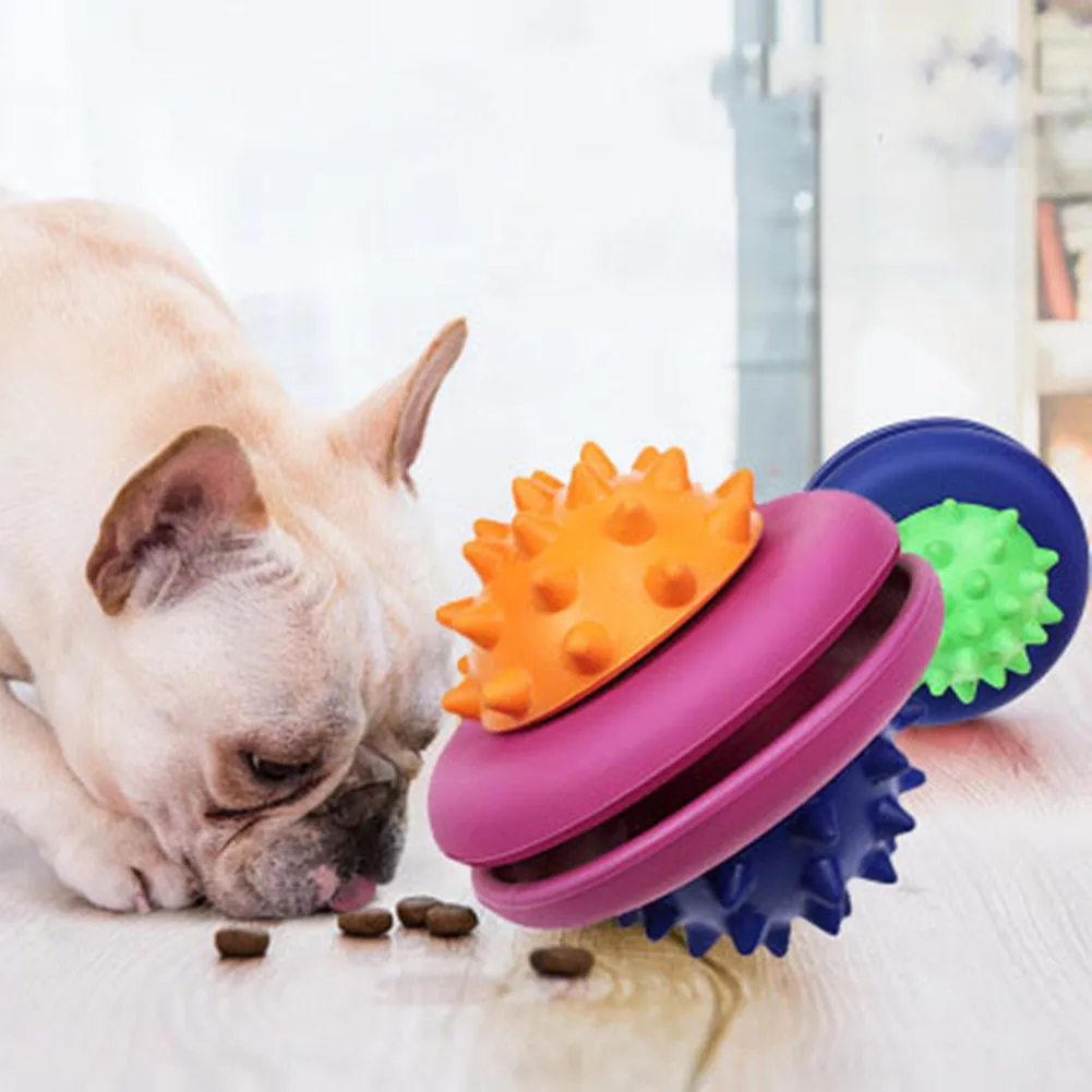 

Dog Puzzle Toys Cat Leakage Food Leak Increase IQ Interactive Chew Bite Molar Toy Puppy Cleaning Teeth For Small Medium Dogs