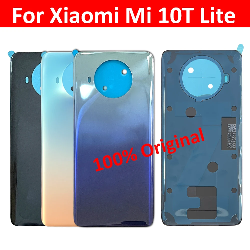

10Pcs/Lot, Original Back Glass Rear Cover For Xiaomi Mi 10T Lite Battery Door Housing Battery back cover