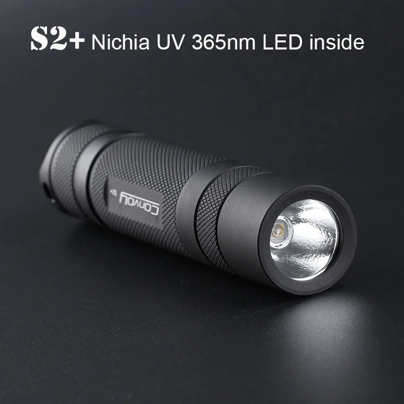 

UV Led flashlight Convoy S2+ with Nichia UV 365nm LED inside Fluorescent Agent Detection Ultraviolet Ultra Violet Light Lanterna