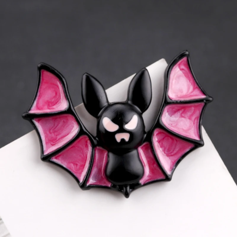 ALLYES эмалированная металлическая розовая брошь летучая мышь для девочек