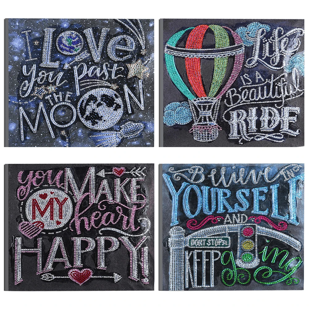 

Алмазная 5D картина «сделай сам», рисунок на английском языке для письма, мозаика, полная вышивка, вышивка крестиком, украшение для дома, пода...