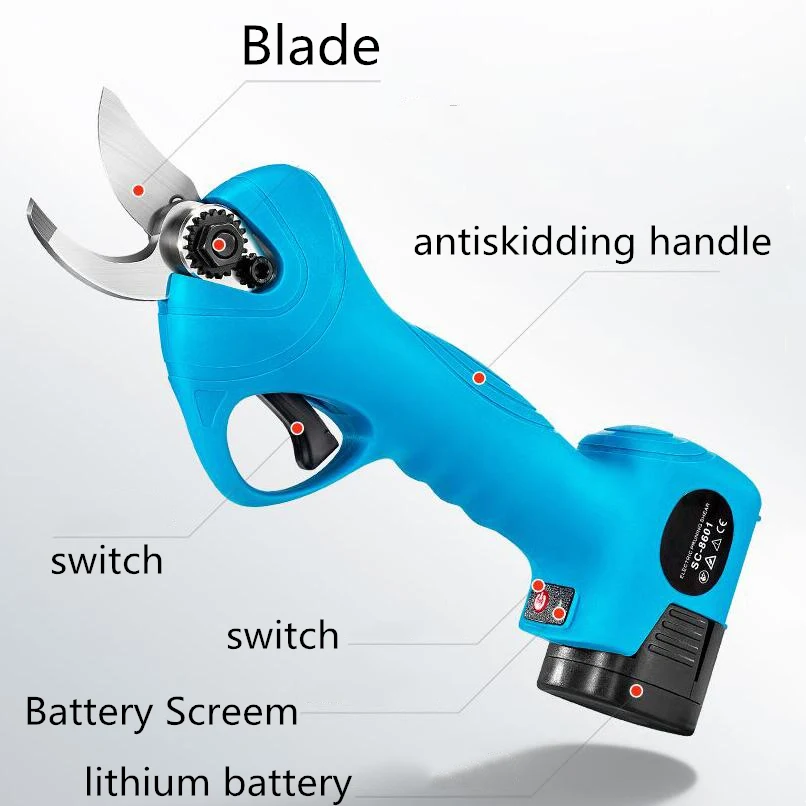YODOO 21V Electric Pruning Shears Garden Tool Branches Tools Fruit Tree Bonsai Cutter | Инструменты