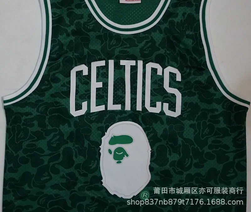NBA Jersey Joint 93 Rap Godfather L Celtics Lakers вышитая ретро новая ткань Баскетбольная одежда
