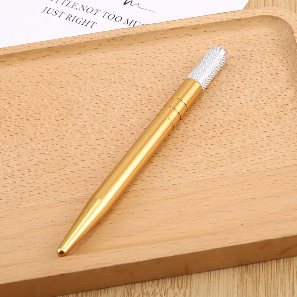 

1Pcs Random Color Professional Eyebrow Tattoo Alloy Pen Microblading Permanent Embroidered Eyebrow Tools Creative Makeup Supply