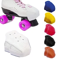 2pcs ice skates leather toe cap protective cover ice skates toe guard protective cover outdoor training gym sports men and women