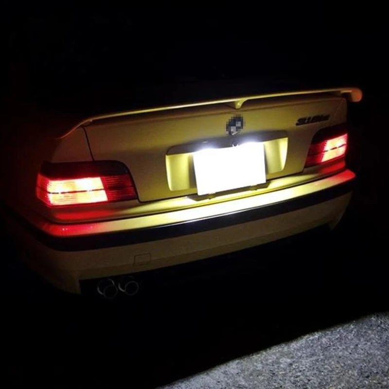 

2X For BMW E36 3 Series 1992-1999 Car License Number Plate Light LED Blub Auto Lighting Accessories