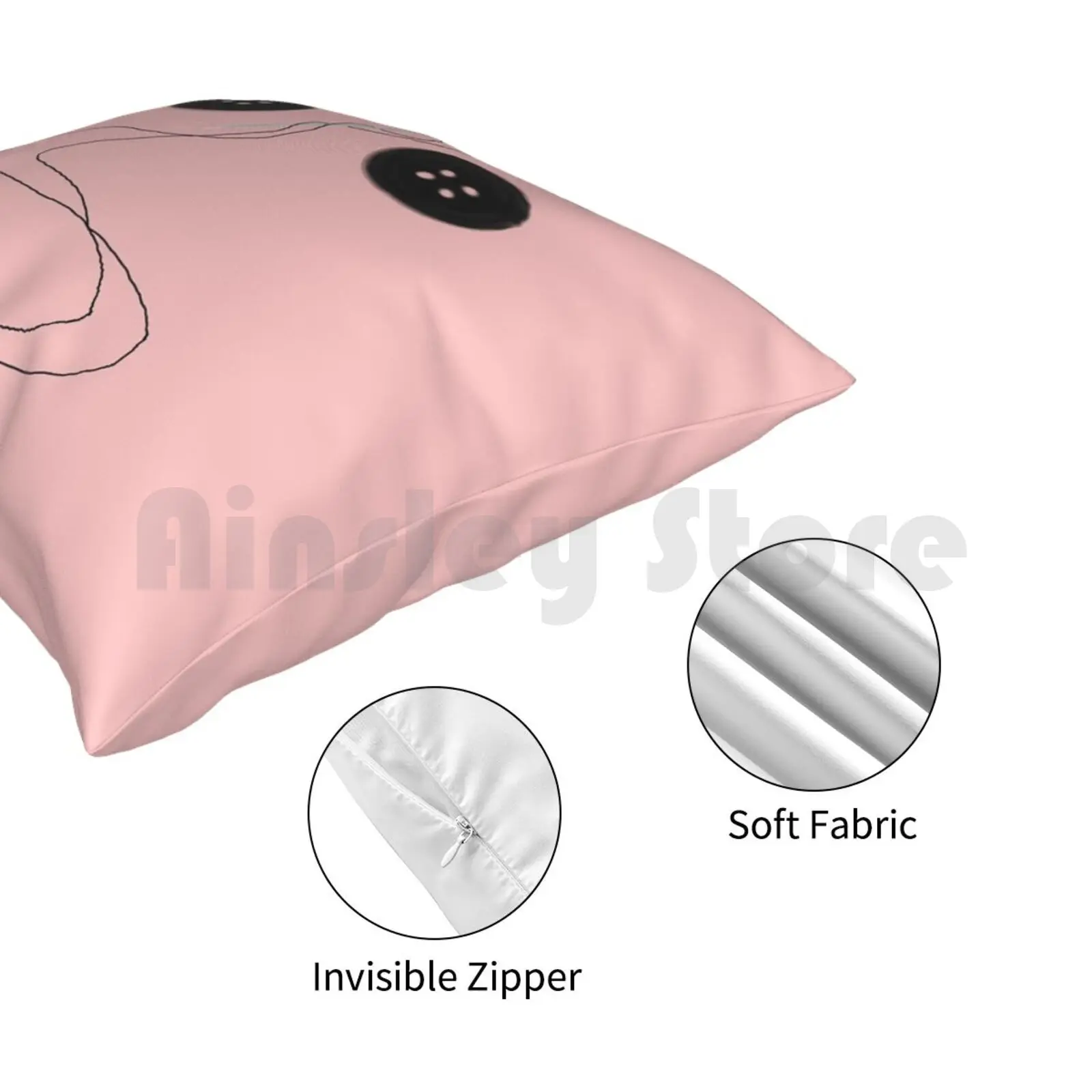 Пришивные пуговицы подушка искусственная кожа мягкий чехол для дома с рисунком