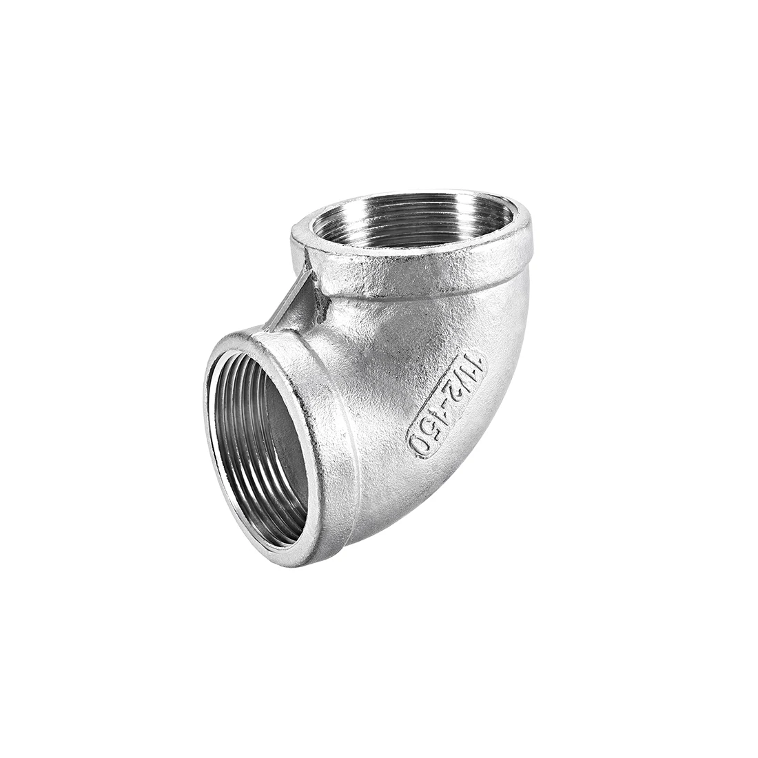 

uxcell Stainless Steel 201 Cast Pipe Fitting 90 Degree Elbow 1-1/2BSPT Female X 1-1/2BSPT Female Thread for air water fuel