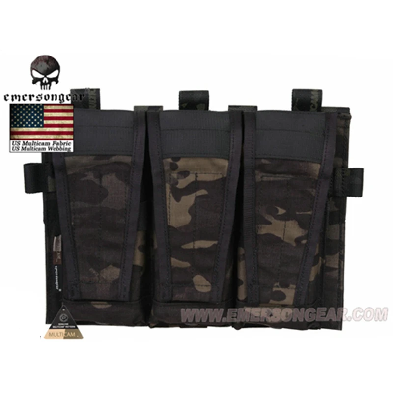 MCBK Тактический тройной чехол emersongear для AVS со съемным клапаном M4 M16 AR15 5,56. 223 тактические Чехлы MOLLE Чехлы для страйкбола - Цвет: MCBK