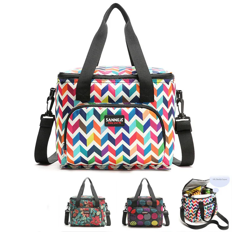 10 л модная изолированная сумка для обеда мягкая термостойкая пикника