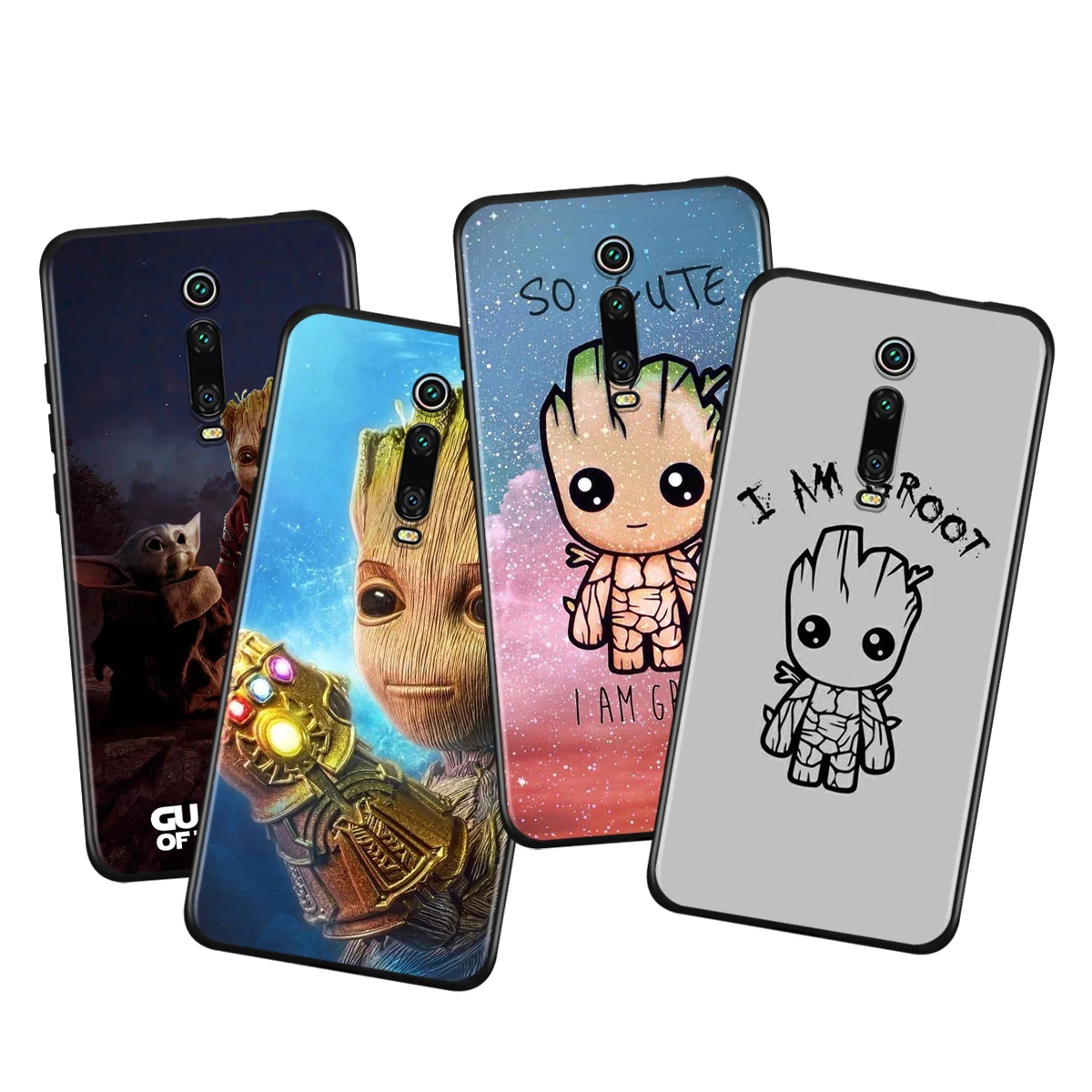 

Marvel I am Groot For Xiaomi Redmi 9i 9T 9A 9C 9 8A 8 GO 7 7A S2 Y2 6 6A 5 5A 4X Prime Pro Plus Black Phone Case