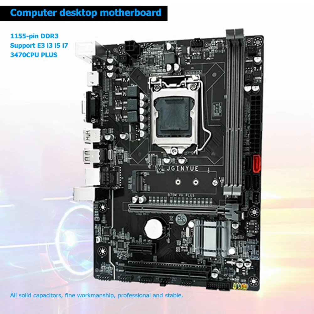 

JINGYUE B75M-VH Micro-ATX Mainboard Original Motherboard Dual Channels PCI-E M.2 NVME B75 LGA1155 PC Motherboard