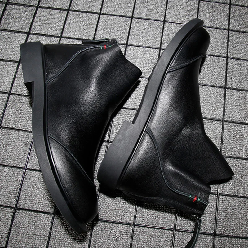 100% ботинки Челси из натуральной кожи Мужская обувь коллекция 2020 года весенние