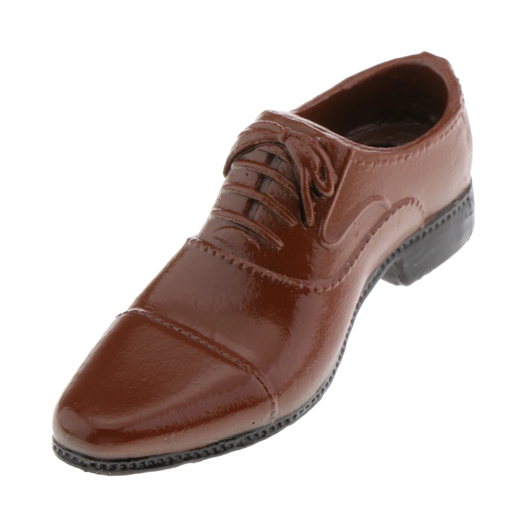 

1/6 scale shoes men figure shoes PU leather shoes business men's accessories