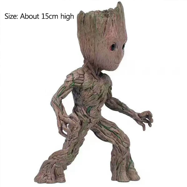 Baby Groot Doll Strongwell кукла Грут фигурка дерево фигурка мужчины игрушка Marvel стражи Грут фигурки Грут дети милые - Цвет: Baby Groot Doll